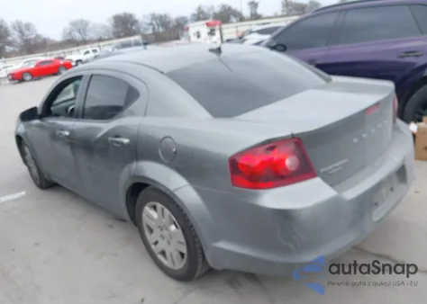 2013 Dodge Avenger Se из США, поврежденный, VIN 1C3CDZAB9DN628934